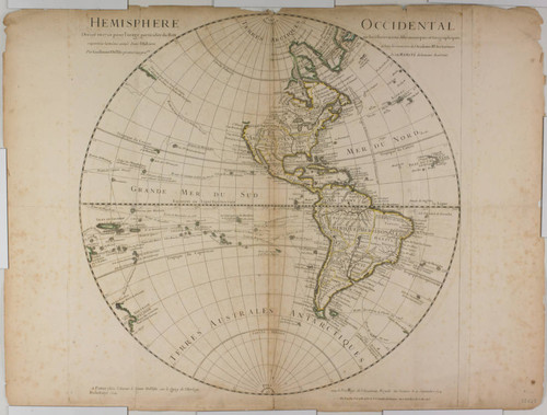 Mappemonde a Pusage du Roy par Guillaume Delisle