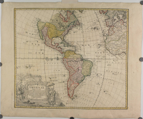 Americae Mappa generalis Secundum legimitas projectionis Stereiographiae regulas