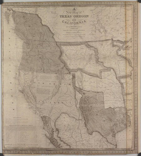 A new map of Texas, Oregon, and California