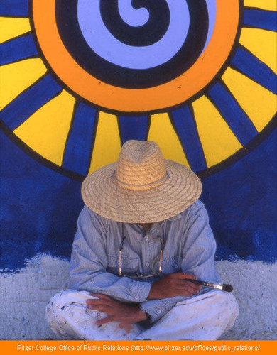 Yando Rios and Serpent mural — Calisphere