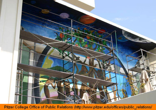 Botello mural in progress