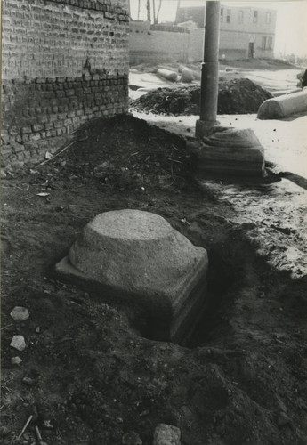 Granite base, east end of Basilica