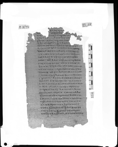 Codex VI, papyrus page 28