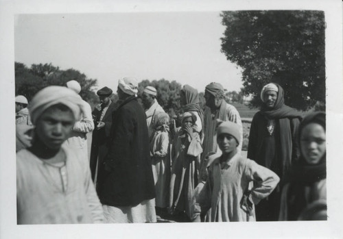 A group of Egyptian men and boys