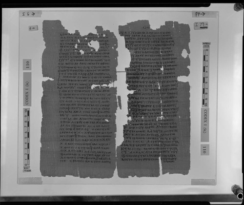 Codex I, papyrus pages 6 and 79