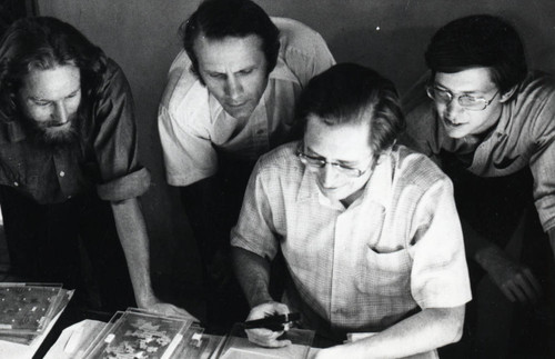 Scholars at work in the Coptic Museum