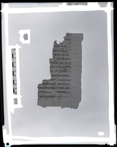 Codex III, papyrus page 147