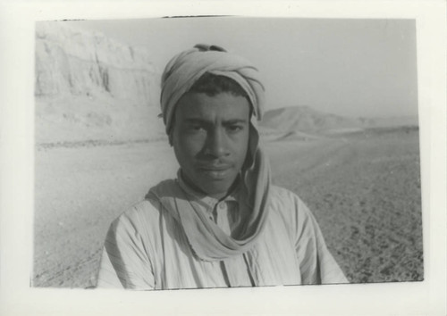 Egyptian crewman below Jabal al-Ṭārif