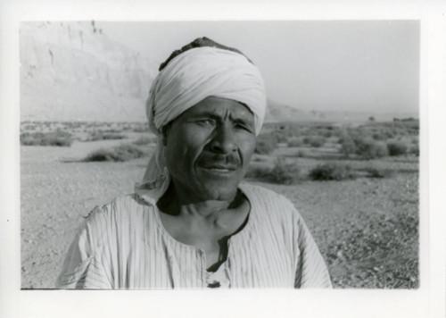 Egyptian crewman below Jabal al-Ṭārif