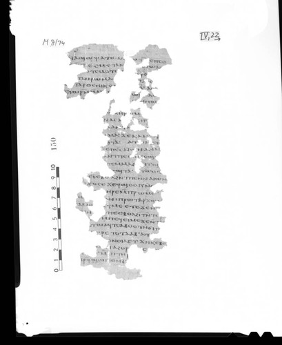 Codex IV, papyrus page 22