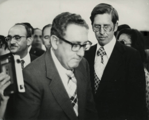 Henry Kissinger with James Robinson at the Coptic Museum