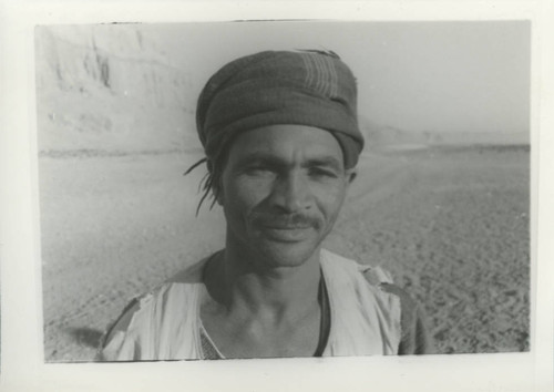 Egyptian crewman below Jabal al-Ṭārif