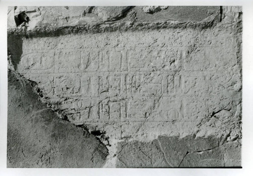 Cave T 66 hieroglyphs