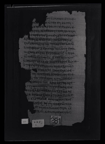 Codex III, papyrus page 135