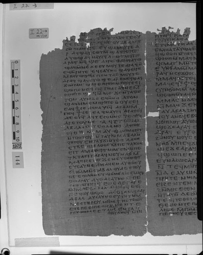 Codex I, papyrus page 22