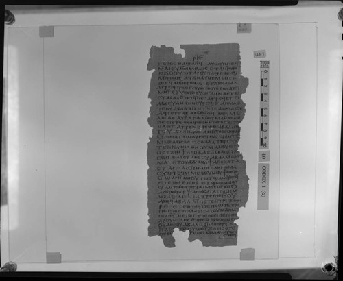 Codex I, papyrus page 123