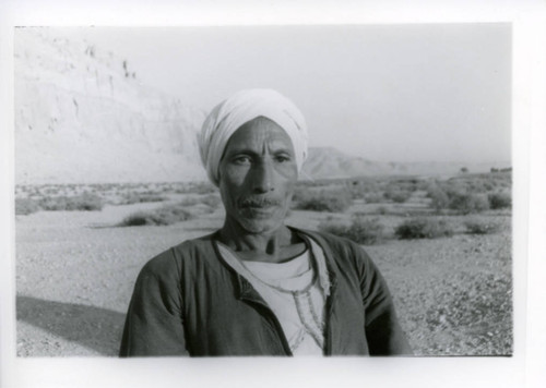 Egyptian crewman below Jabal al-Ṭārif