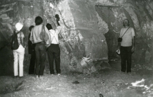 People at tomb site