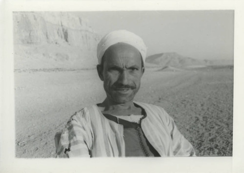 Egyptian crewman below Jabal al-Ṭārif