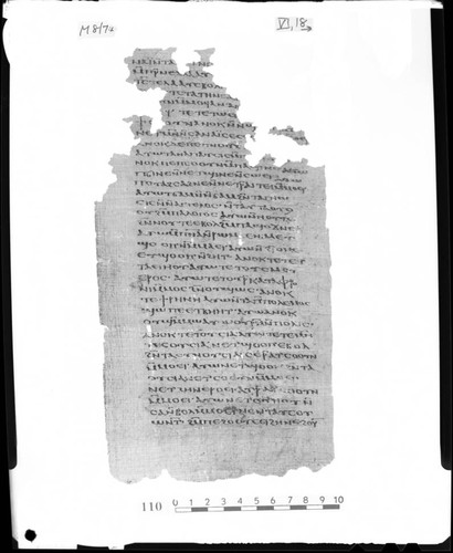 Codex VI, papyrus page 18
