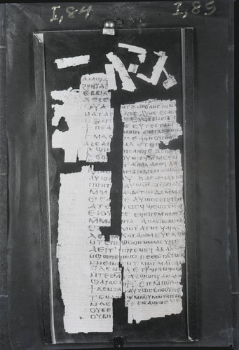 Codex I, papyrus pages 84 and 85