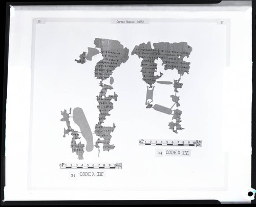 Codex IV papyri pages 58 and 27