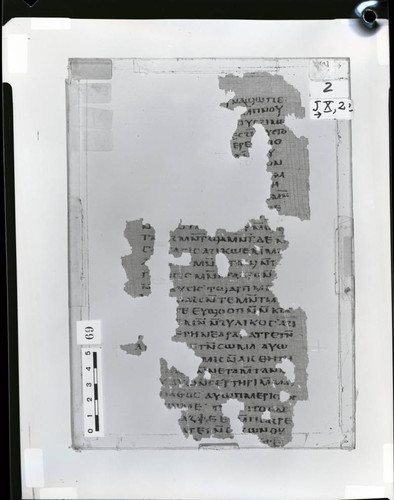 Codex X papyrus pages 2 and 67