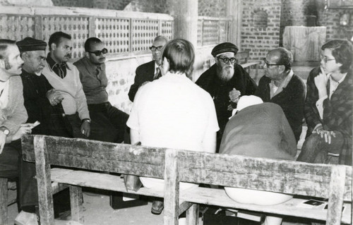 Gathering at Coptic church