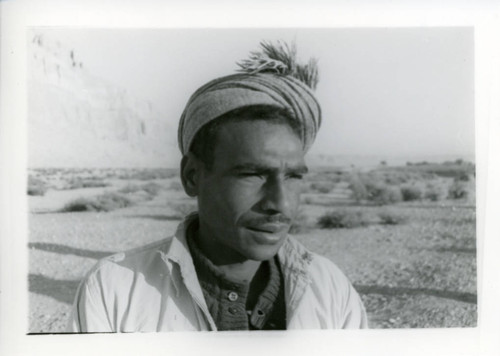 Egyptian crewman below Jabal al-Ṭārif