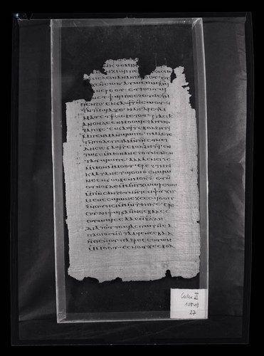 Codex VI, papyrus page 27