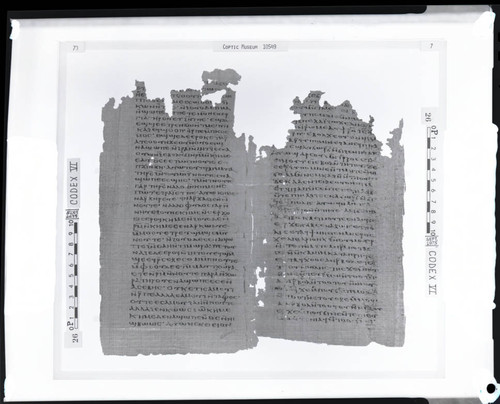 Codex VI papyri pages 70 and 7