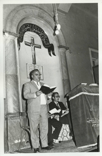 Speaker in Egyptian church