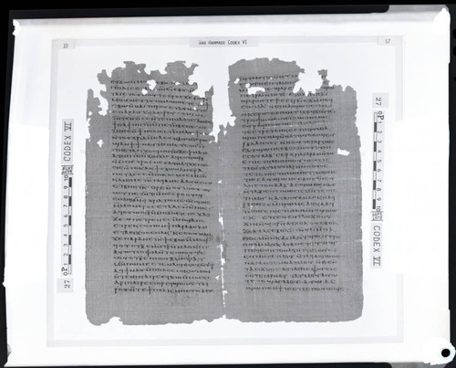 Codex VI papyri pages 10 and 67