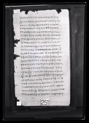 Codex III, papyrus page 101