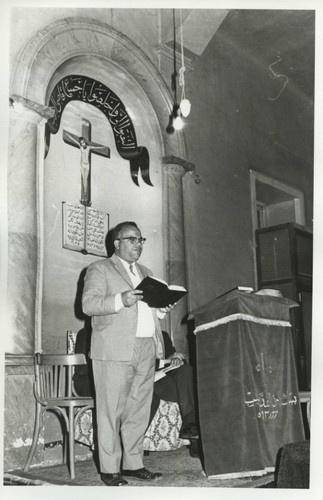 Speaker in Egyptian church