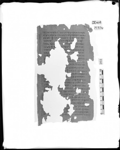 Codex IV, papyrus page 41