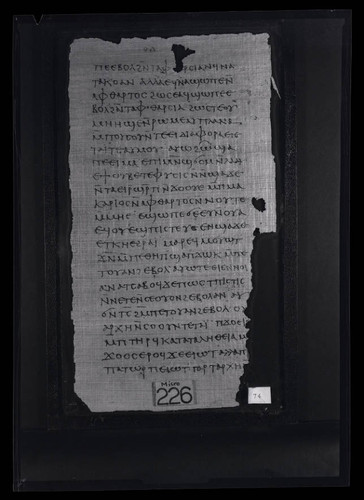 Codex III, papyrus page 74