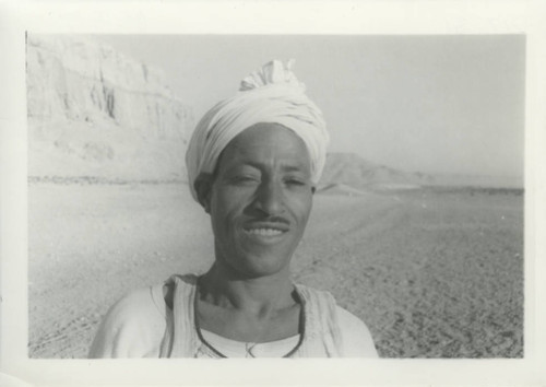 Egyptian crewman below Jabal al-Ṭārif