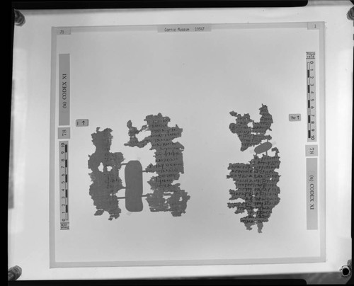 Codex XI, papyrus pages 1 and 70