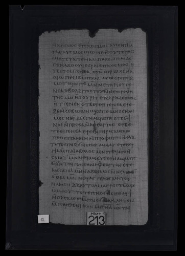 Codex III, papyrus page 61