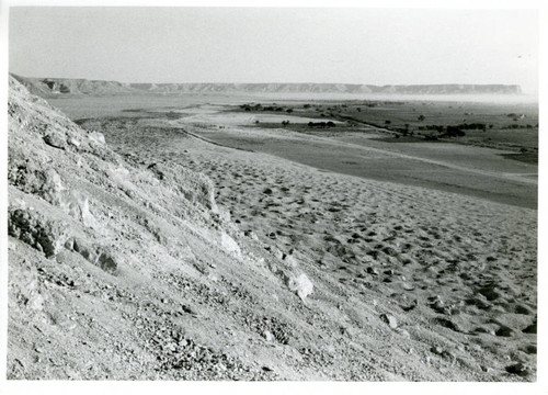 Looking north from the site of the discovery