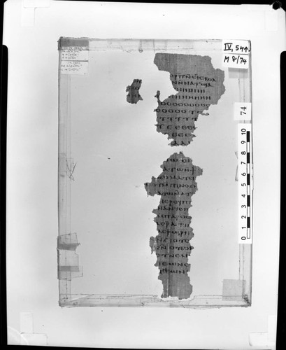 Codex IV, papyrus page 54