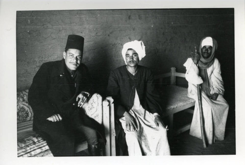 Egyptian dignitary and workers