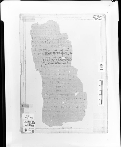 Codex III front flyleaf