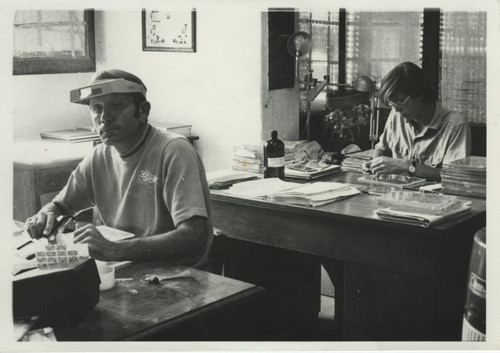 Charles Hedrick and James Robinson at the Coptic Museum