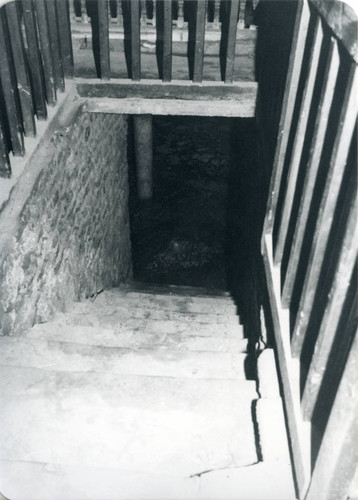 Staircase down to crypt