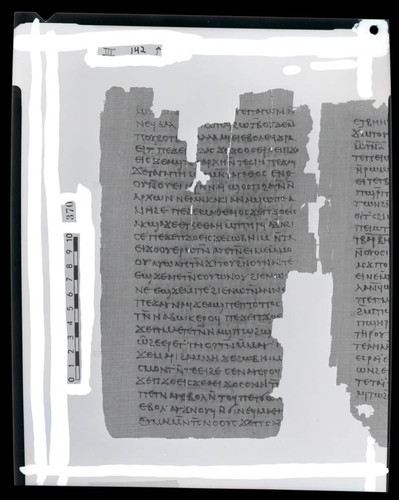 Codex III, papyrus page 142