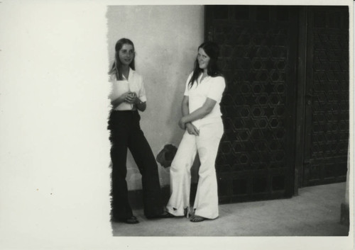 Joy Robinson and Kay Hedrick at the Coptic Museum