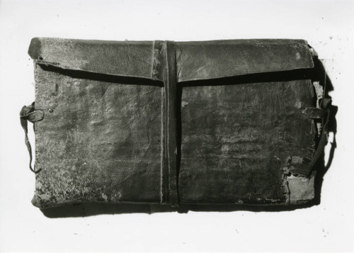 Codex IX, back of leather cover
