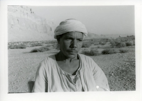 Egyptian crewman below Jabal al-Ṭārif